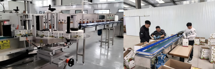 荞麦醋饮料厂生产现场